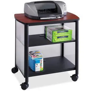 Impromptu Mobile Print Stand 1857BL, Cherry Top, Black Frame, 200 lbs. Capacity, Contemporary Design, Swivel Wheels Impromptu Mobile Print Stand 1857BL, Cherry Top, Black Frame, 200 lbs. Capacity, Contemporary Design, Swivel Wheels