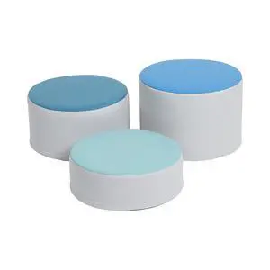 SoftZone Colorful Round Ottoman Seating Set, Classroom Furniture, Contemporary, 3-Piece SoftZone Colorful Round Ottoman Seating Set, Classroom Furniture, Contemporary, 3-Piece