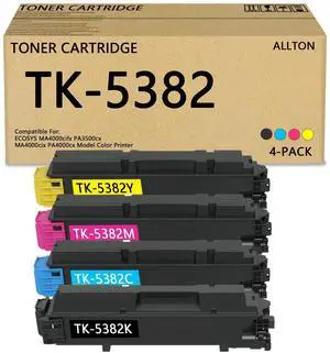 TK5382 TK-5382 Toner Cartridge High Yield Compatible Kyocera TK-5382K TK-5382C TK-5382M TK-5382Y Toner Replacement for Kyocera ECOSYS MA4000cifx PA3500cx MA4000cix PA4000cx Model Color Printer(4-Pack) TK5382 TK-5382 Toner Cartridge High Yield Compatible Kyocera TK-5382K TK-5382C TK-5382M TK-5382Y Toner Replacement for Kyocera ECOSYS MA4000cifx PA3500cx MA4000cix PA4000cx Model Color Printer(4-Pack)