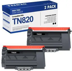 TN820 TN850 Toner Cartridge Black Compatible for Brother HL-L6200DW Toner | Compatible for Brother TN-820 HL-L6200DW MFC-L5850DW MFC-L5900DW MFC-L5700DW HL-L5100DN Printer Ink, 2-Pack TN820 TN850 Toner Cartridge Black Compatible for Brother HL-L6200DW Toner | Compatible for Brother TN-820 HL-L6200DW MFC-L5850DW MFC-L5900DW MFC-L5700DW HL-L5100DN Printer Ink, 2-Pack