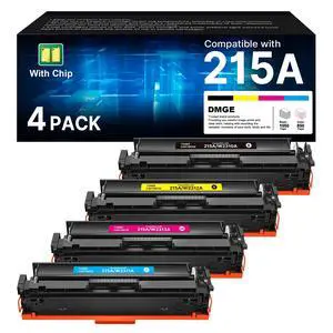 215A Toner Cartridges 4 Pack for HP 215A W2310A W2311A W2312A W2313A | Compatible for HP Color Laseret Pro MFP M182nw M183fw M183fdw M155dw M155nw Series Printer (BK/C/M/Y, with Chip) 215A Toner Cartridges 4 Pack for HP 215A W2310A W2311A W2312A W2313A | Compatible for HP Color Laseret Pro MFP M182nw M183fw M183fdw M155dw M155nw Series Printer (BK/C/M/Y, with Chip)