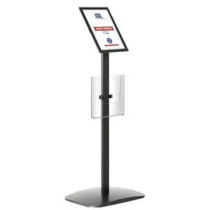 Decorative Sign Holder, Pedestal Sign Holder with 8.5x11 Inch Brochure Holder, Floor Standing, Aluminum, Front Loading, Easy Open, Poster, Advertisement Post (Black, Frame - 8.5x11 inch) Decorative Sign Holder, Pedestal Sign Holder with 8.5x11 Inch Brochure Holder, Floor Standing, Aluminum, Front Loading, Easy Open, Poster, Advertisement Post (Black, Frame - 8.5x11 inch)