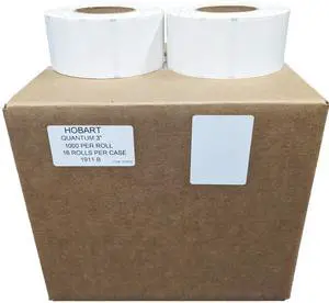 Hobart Quantum Scale Labels QWU300 | 2.25 x 3 in | 16,000 Labels | 16 Rolls of 1,000 Hobart Quantum Scale Labels QWU300 | 2.25 x 3 in | 16,000 Labels | 16 Rolls of 1,000