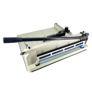 (R) Heavy Duty Guillotine Paper Cutter 400 Sheet Capacity | Solid Steel Construction (A3-17'' paper cutter) (R) Heavy Duty Guillotine Paper Cutter 400 Sheet Capacity | Solid Steel Construction (A3-17'' paper cutter)