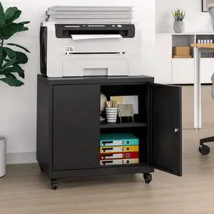 3D Printer Stand Table with Lock Storage for Home Office Black | Folding panels for easier installation,large storage with lock,lockable wheels 3D Printer Stand Table with Lock Storage for Home Office Black | Folding panels for easier installation,large storage with lock,lockable wheels