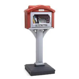 Dig-Free Sharing Library for Indoor or Outdoor Use, Little Sharing Library for Neighborhoods and Schools, Made in USA Dig-Free Sharing Library for Indoor or Outdoor Use, Little Sharing Library for Neighborhoods and Schools, Made in USA