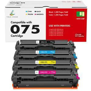075 Toner Cartridge Set 075H for Canon 075 Color MF665Cdw MF663Cdw 4 Pack | Compatible for Canon Color ImageCLASS MF665Cdw MF663Cdw LBP646Cdw MF660c MF662Cdw LBP647Cdw LBP640c High Capacity Printer 075 Toner Cartridge Set 075H for Canon 075 Color MF665Cdw MF663Cdw 4 Pack | Compatible for Canon Color ImageCLASS MF665Cdw MF663Cdw LBP646Cdw MF660c MF662Cdw LBP647Cdw LBP640c High Capacity Printer