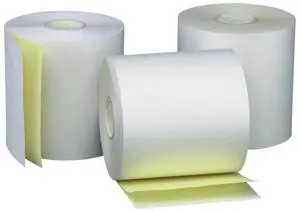 2 Ply POS/Cash Register Rolls, 3.25 Inches X 90 Feet, White/Canary, 50 per Carton (07705) 2 Ply POS/Cash Register Rolls, 3.25 Inches X 90 Feet, White/Canary, 50 per Carton (07705)