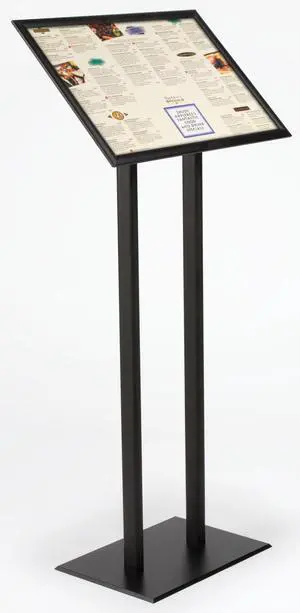 14 x 22 Sign Stand - Snap Open Frame Black Menu Stand for Floor, Aluminum, Sign Stand for Restaurants, Bars, Events (UCMB521BLK) 14 x 22 Sign Stand - Snap Open Frame Black Menu Stand for Floor, Aluminum, Sign Stand for Restaurants, Bars, Events (UCMB521BLK)