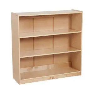 Classic Wooden Bookcase with Adjustable Shelves, 36in, Classroom Bookshelf, Natural Classic Wooden Bookcase with Adjustable Shelves, 36in, Classroom Bookshelf, Natural