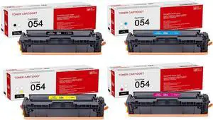 4 Pack 054 BK/C/M/Y Toner Cartridge: Compatible CRG054 Replacement for Canon 054 CRG-054 for Canon imageCLASS MF642Cdw MF644Cdw MF640C MF641Cw MF643Cdw MF645Cx LBP621Cw LBP623Cdw LBP622Cdw Printer 4 Pack 054 BK/C/M/Y Toner Cartridge: Compatible CRG054 Replacement for Canon 054 CRG-054 for Canon imageCLASS MF642Cdw MF644Cdw MF640C MF641Cw MF643Cdw MF645Cx LBP621Cw LBP623Cdw LBP622Cdw Printer