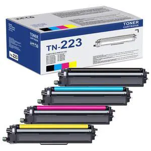 4 Pack TN-223 TN223 TN227 TN-227BK/C/M/Y Toner Replacement for Brother TN223BK/C/M/Y Toner Cartridge for TN223BK, TN223C, TN223M, TN223Y Toner Cartridge Set, TN2234PK 4 Pack TN-223 TN223 TN227 TN-227BK/C/M/Y Toner Replacement for Brother TN223BK/C/M/Y Toner Cartridge for TN223BK, TN223C, TN223M, TN223Y Toner Cartridge Set, TN2234PK