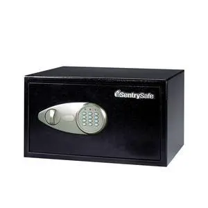 Shelf Safe with Digital Keypad Lock, Steel Safe with Interior Lining and Bolt Down Kit for Money, Jewelry, Documents, 0.98 Cubic Feet, 8.9 x 16.9 x 13.6 Inches, X105 Shelf Safe with Digital Keypad Lock, Steel Safe with Interior Lining and Bolt Down Kit for Money, Jewelry, Documents, 0.98 Cubic Feet, 8.9 x 16.9 x 13.6 Inches, X105