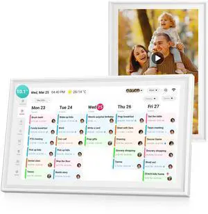Digital Calendar Wall Touch Screen, 10.1 Inch Smart Chore Chart & Family Schedule Organizer, No Subscription Electronic Calendar for Family, Meals, Photo Display, Wall/Desk Mount, Gifts for Women Men Digital Calendar Wall Touch Screen, 10.1 Inch Smart Chore Chart & Family Schedule Organizer, No Subscription Electronic Calendar for Family, Meals, Photo Display, Wall/Desk Mount, Gifts for Women Men