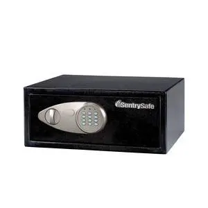 Shelf Safe with Digital Keypad Lock, Steel Safe with Interior Lining and Bolt Down Kit for Money, Jewelry, 0.78 Cubic Feet, 7.1 x 16.9 x 13.8 Inches, X075 Shelf Safe with Digital Keypad Lock, Steel Safe with Interior Lining and Bolt Down Kit for Money, Jewelry, 0.78 Cubic Feet, 7.1 x 16.9 x 13.8 Inches, X075