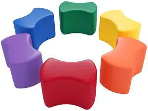 SoftZone Toddler Modular Stool Set, Flexible Seating, Assorted, 6-Piece SoftZone Toddler Modular Stool Set, Flexible Seating, Assorted, 6-Piece