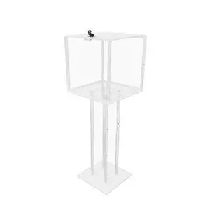 ® Clear Plexiglass Large Floor Standing Tithing Box Offering Box Ballot Box Church Donation Box 14301 ® Clear Plexiglass Large Floor Standing Tithing Box Offering Box Ballot Box Church Donation Box 14301