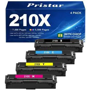 210X Toner Cartridges 4 Pack (with Chip) Compatible for HP 210X 210A | Replacement for HP Color Laser Jet Pro MFP 4301fdw 4201dw 4201dn 4301fdn 4301dw Printer (Black/Cyan/Magenta/Yellow) 210X Toner Cartridges 4 Pack (with Chip) Compatible for HP 210X 210A | Replacement for HP Color Laser Jet Pro MFP 4301fdw 4201dw 4201dn 4301fdn 4301dw Printer (Black/Cyan/Magenta/Yellow)