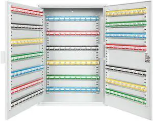 200 Position Steel Key Cabinet - Organize and Secure Key Storage Lock Box with Numbered Hooks and Tags for Valets, Hotel, Office, Car Dealerships and More (K200) (Light Grey) 200 Position Steel Key Cabinet - Organize and Secure Key Storage Lock Box with Numbered Hooks and Tags for Valets, Hotel, Office, Car Dealerships and More (K200) (Light Grey)