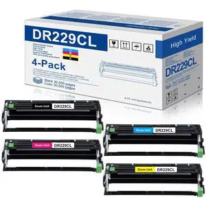 DR229CL Drum Unit 4-Pack Replacement for Brother DR229 TN229 DR-229CL Drum Unit Works with MFC-L3780CDW MFC-L3720CDW HL-L3220CDW HL-L3280CDW Printer (Not Toner) DR229CL Drum Unit 4-Pack Replacement for Brother DR229 TN229 DR-229CL Drum Unit Works with MFC-L3780CDW MFC-L3720CDW HL-L3220CDW HL-L3280CDW Printer (Not Toner)