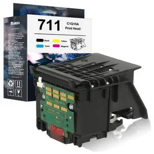 711 Printhead Kit High Yield C1Q10A Pinter Head Compatible with 711 PinterHead (with Chip Upgraded) Replacement for T120 T125 T130 T520 T525 T530 T100 Large Format Plotter Printer 711 Printhead Kit High Yield C1Q10A Pinter Head Compatible with 711 PinterHead (with Chip Upgraded) Replacement for T120 T125 T130 T520 T525 T530 T100 Large Format Plotter Printer