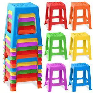 12 Pack Stackable Classroom Stools Plastic Nesting Round Colorful Indoor/Outdoor Flexible Seating Decorative Chairs for Home Office School Classroom 12 Pack Stackable Classroom Stools Plastic Nesting Round Colorful Indoor/Outdoor Flexible Seating Decorative Chairs for Home Office School Classroom