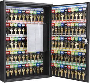 100-Position Key Lock Box Solid Steel Key Cabinet with Adjustable Numbered Hooks, Key Log Sheet, Color Tags & Index Chart Wall-Mount Organizer, Black Finish Key Organizer Keybox 100-Position Key Lock Box Solid Steel Key Cabinet with Adjustable Numbered Hooks, Key Log Sheet, Color Tags & Index Chart Wall-Mount Organizer, Black Finish Key Organizer Keybox