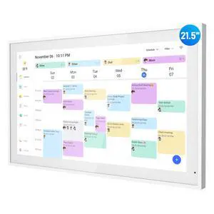 Digital Calendar, 21.5 Inch Electronic Calendar & Chore Chart, Smart Family Organizer with Interactive Touchscreen Display, Wall Mount or Desk Mount in Portrait or Landscape Digital Calendar, 21.5 Inch Electronic Calendar & Chore Chart, Smart Family Organizer with Interactive Touchscreen Display, Wall Mount or Desk Mount in Portrait or Landscape