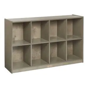8-Compartment Mobile Backpack Storage Cabinet, Classroom Furniture, Grey Wash 8-Compartment Mobile Backpack Storage Cabinet, Classroom Furniture, Grey Wash