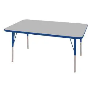 Commercial Furniture 36-Inch Adjustable Height Classroom Activity Table for Kids & Adults, Rectangular Activity Table for School and Home, Blue Commercial Furniture 36-Inch Adjustable Height Classroom Activity Table for Kids & Adults, Rectangular Activity Table for School and Home, Blue