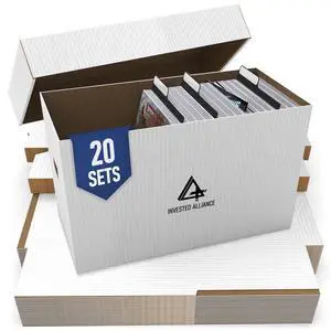 Premium Short Comic Book Storage Box Organizer with Lid | Thick Cardboard Comic Storage Box For Collectibles Fits 150-175 Current/Silver Age, Heavy Duty & Stackable Premium Short Comic Book Storage Box Organizer with Lid | Thick Cardboard Comic Storage Box For Collectibles Fits 150-175 Current/Silver Age, Heavy Duty & Stackable