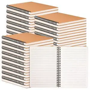 150 Packs A5 Spiral Notebooks, 8.0"×5.6", 60 Sheets/120 Pages, Hardcover Lined Journal Notepad Travel Notebooks for Office and Back to School Supplies 150 Packs A5 Spiral Notebooks, 8.0"×5.6", 60 Sheets/120 Pages, Hardcover Lined Journal Notepad Travel Notebooks for Office and Back to School Supplies