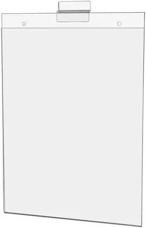 24 Pack Slatwall Sign Holder for 8.5" x 11" Advertisements Notices and Flyers in Retail Stores Boutiques and Showrooms Clear Acrylic Literature Sleeve No Assembly Required 24 Pack Slatwall Sign Holder for 8.5" x 11" Advertisements Notices and Flyers in Retail Stores Boutiques and Showrooms Clear Acrylic Literature Sleeve No Assembly Required