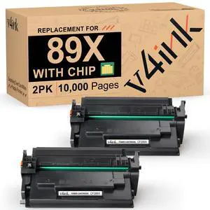89X Black High-Yield Toner Cartridge 2 Pack (Latest Upgraded Chip) Compatible Replacement for HP 89X CF289X 89A CF289A use in HP M507n M507dn M507x M507dng MFP M528dn M528f M528c M528z Printer 89X Black High-Yield Toner Cartridge 2 Pack (Latest Upgraded Chip) Compatible Replacement for HP 89X CF289X 89A CF289A use in HP M507n M507dn M507x M507dng MFP M528dn M528f M528c M528z Printer
