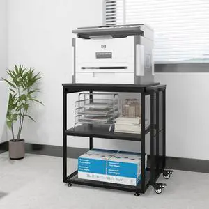 24''x20'' Large Printer Stand,Extendable Home Craft Table,Black | Home Office Organization Desk,Pull Out Table for Large Work Station, for Home Office, Kitchen, Study Room, Living Room 24''x20'' Large Printer Stand,Extendable Home Craft Table,Black | Home Office Organization Desk,Pull Out Table for Large Work Station, for Home Office, Kitchen, Study Room, Living Room