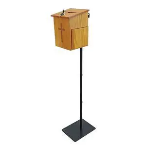 ® MDF Donation Box Floor Stand Lobby Foyer Tithes & Offering Suggestion Collection Ballot Box 11065+10885 ® MDF Donation Box Floor Stand Lobby Foyer Tithes & Offering Suggestion Collection Ballot Box 11065+10885