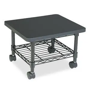 Onyx Rolling Cart Printer Stand, Under-Desk Mobile Utility Table for Home Office with Steel Shelf, Gray Onyx Rolling Cart Printer Stand, Under-Desk Mobile Utility Table for Home Office with Steel Shelf, Gray