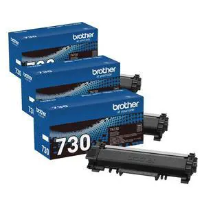 Genuine Standard Yield Toner Cartridge, TN730, Replacement Black Toner, Page Yield Up to 1,200 Pages, Amazon Dash Replenishment Cartridge,(Pack of 3) Genuine Standard Yield Toner Cartridge, TN730, Replacement Black Toner, Page Yield Up to 1,200 Pages, Amazon Dash Replenishment Cartridge,(Pack of 3)