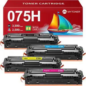 075H Toner Cartridge Set High Yield for MF665Cdw LBP646Cdw MF663Cdw | With Chip, Replacement for Canon 075, Compatible with Color imageCLASS MF660C MF662Cdw LBP640C LBP647Cdw Printer, 4 Pack 075H Toner Cartridge Set High Yield for MF665Cdw LBP646Cdw MF663Cdw | With Chip, Replacement for Canon 075, Compatible with Color imageCLASS MF660C MF662Cdw LBP640C LBP647Cdw Printer, 4 Pack
