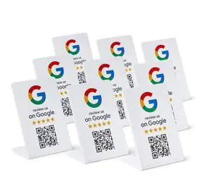 Google Review Stand - NFC & QR Code, Easy Setup, For All Businesses (10-Pack) Google Review Stand - NFC & QR Code, Easy Setup, For All Businesses (10-Pack)