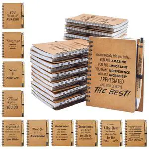 200 Pcs Employee Appreciation Gifts Bulk -100 Sets of Inspirational Notebooks with Motivational Pens, Small Notepads for Coworkers, Office Staff, Team, Volunteer, Group, Teachers, Thank You Gifts 200 Pcs Employee Appreciation Gifts Bulk -100 Sets of Inspirational Notebooks with Motivational Pens, Small Notepads for Coworkers, Office Staff, Team, Volunteer, Group, Teachers, Thank You Gifts