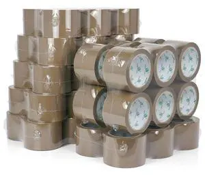 Wide Brown Packing Tape 3 inch, 48 Refills Rolls Bulk Shipping Tape for Heavy Duty Packaging, Moving, Shipping and Storage, 2.4 Mil x 60 Yards Wide Brown Packing Tape 3 inch, 48 Refills Rolls Bulk Shipping Tape for Heavy Duty Packaging, Moving, Shipping and Storage, 2.4 Mil x 60 Yards