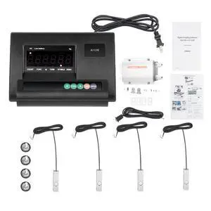 Digital Livestock Scale Kit, Animal Scale 5000lbs High Precision Indicator Floor Scale Pet Scale with Large Stainless Platform Vet Scale with 4-Wire Junction Box for Dog, Sheep, Cattle Digital Livestock Scale Kit, Animal Scale 5000lbs High Precision Indicator Floor Scale Pet Scale with Large Stainless Platform Vet Scale with 4-Wire Junction Box for Dog, Sheep, Cattle