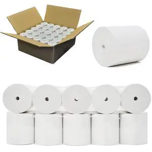 55 GSM Coreless - 3-1/8" x273' (100 Rolls) Bpa Free Point-Of-Sale Thermal Receipt Printer Paper 55 GSM Coreless - 3-1/8" x273' (100 Rolls) Bpa Free Point-Of-Sale Thermal Receipt Printer Paper