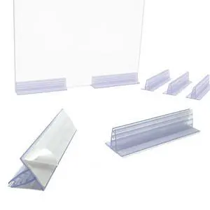 Adhesive Sneeze Guard Holders, Heavy Duty Large Stable Glass Stands to Fasten Acrylic Panels & Plexiglass Sheets between 3/16" to 1/4" Thick, 6" L x 1.25" H, 100 Pack Adhesive Sneeze Guard Holders, Heavy Duty Large Stable Glass Stands to Fasten Acrylic Panels & Plexiglass Sheets between 3/16" to 1/4" Thick, 6" L x 1.25" H, 100 Pack