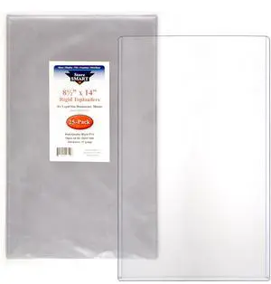 StoreSMART - Clear Rigid Toploaders - 8 1/2" x 14" - Legal Size - 25-Pack - HPP812X14-25 StoreSMART - Clear Rigid Toploaders - 8 1/2" x 14" - Legal Size - 25-Pack - HPP812X14-25
