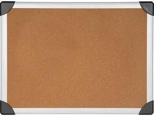 Cork Board, 6'x4', Aluminum, Silver/Brown (LLR19193) Cork Board, 6'x4', Aluminum, Silver/Brown (LLR19193)
