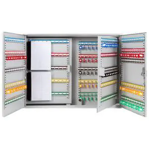 400 Position Steel Key Cabinet - Organize and Secure Key Storage Lock Box with Numbered Hooks and Tags for Valets, Hotel, Office, Car Dealerships and More (K400) (Light Grey) 400 Position Steel Key Cabinet - Organize and Secure Key Storage Lock Box with Numbered Hooks and Tags for Valets, Hotel, Office, Car Dealerships and More (K400) (Light Grey)