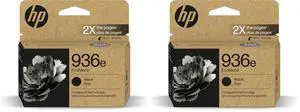 936e Black EvoMore Ink Cartridge | Works with OfficeJet 9120,Pro 9100,Pro Wide Format 9700 | Carbon Neutral 4S6V6LN,(Pack of 2) 936e Black EvoMore Ink Cartridge | Works with OfficeJet 9120,Pro 9100,Pro Wide Format 9700 | Carbon Neutral 4S6V6LN,(Pack of 2)