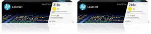 218X Yellow High-Yield Toner Cartridge | Works with Color LaserJet Pro 3201,MFP 3301 Series | W2182X,(Pack of 2) 218X Yellow High-Yield Toner Cartridge | Works with Color LaserJet Pro 3201,MFP 3301 Series | W2182X,(Pack of 2)